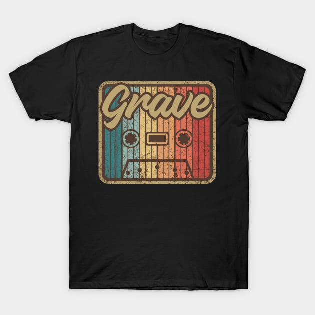 Grave Vintage Cassette T-Shirt by penciltimes